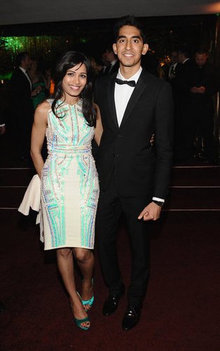 Dev Patel and Freida Pinto coupled up inside InStyle's bash.
Dev Patel and Freida Pinto coupled up inside InStyle's bash.