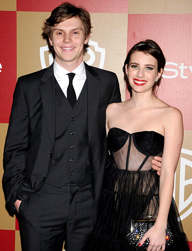 Evan Peters and Emma Roberts