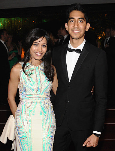 Freida Pinto and Dev Patel