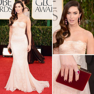 Pics of Megan Fox in Dolce & Gabbana at 2013 Golden Globes