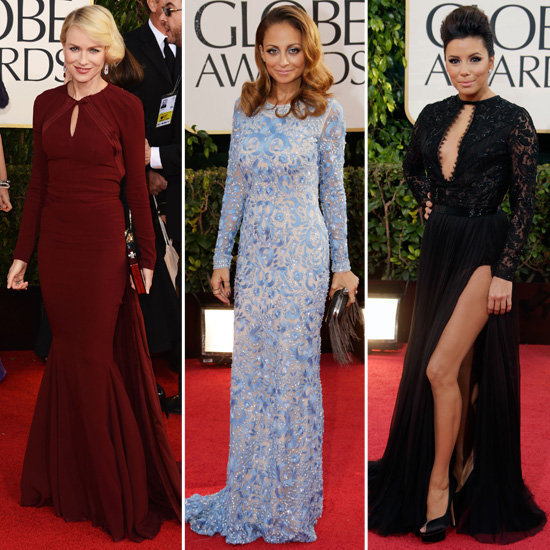 The stars donned long-sleeved dresses — and put a signature sexy spin on each style.
The stars donned long-sleeved dresses — and put a signature sexy spin on each style.