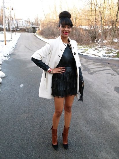 Little Black Leather Dress