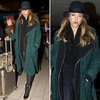 Jessica Alba Wearing Green Coat