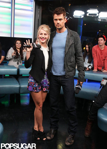 Julianne Hough and Josh Duhamel posed together in Toronto.
Julianne Hough and Josh Duhamel posed together in Toronto.
