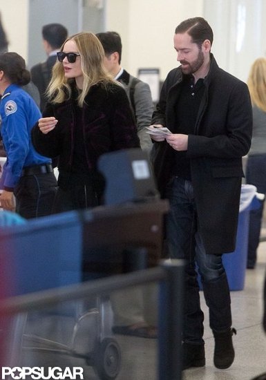Kate Bosworth and Michael Polish went through airport security.
Kate Bosworth and Michael Polish went through airport security.