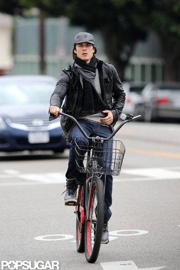 Ian Somerhalder rode his bike to a local nail salon to get a manicure.
Ian Somerhalder rode his bike to a local nail salon to get a manicure.