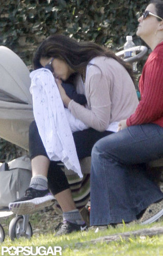 Camila Alves took Livingston McConaughey to a park.
Camila Alves took Livingston McConaughey to a park.