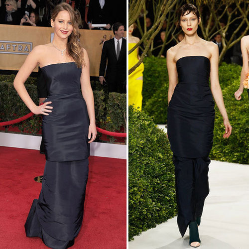 Jennifer Lawrence in Christian Dior Haute Couture Spring '13.
Jennifer Lawrence in Christian Dior Haute Couture Spring '13.
