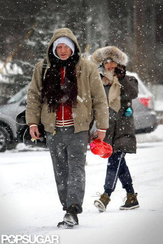 Daniel and Rachel Bundle Up to Battle an NYC Snowstorm Daniel and Rachel Bundle Up to Battle an NYC Snowstorm