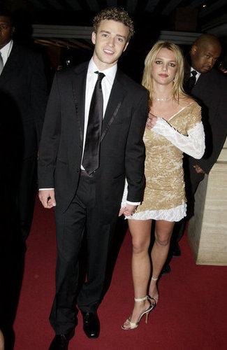 Justin hit the town with then-girlfriend Britney Spears in a black suit-and-tie look back in 2002.
Justin hit the town with then-girlfriend Britney Spears in a black suit-and-tie look back in 2002.