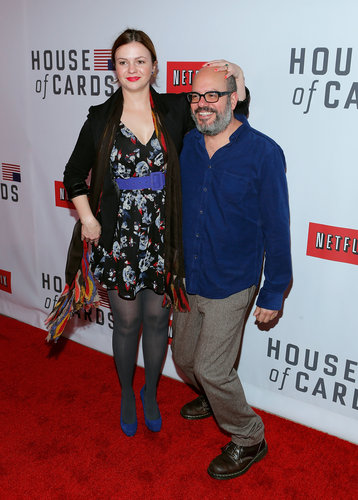 Amber Tamblyn and David Cross goofed off together on the red carpet.
Amber Tamblyn and David Cross goofed off together on the red carpet.