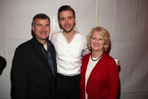 Justin Timberlake posed with American football legend Mike White at DIRECTV's Super Saturday Night event in New Orleans in 2013.
Justin Timberlake posed with American football legend Mike White at DIRECTV's Super Saturday Night event in New Orleans in 2013.