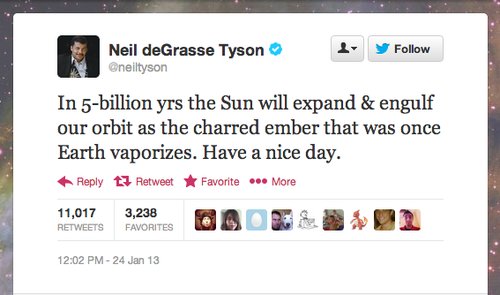 StarTalk Radio host Neil deGrasse Tyson has some reassuring words for the universe.
StarTalk Radio host Neil deGrasse Tyson has some reassuring words for the universe.