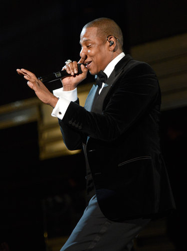 Jay-Z performed at the Grammys.
Jay-Z performed at the Grammys.