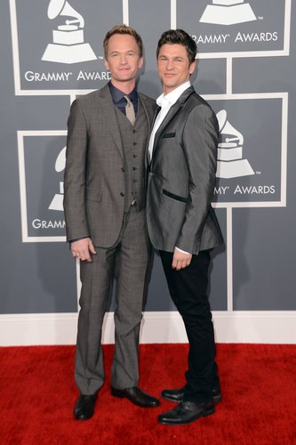 Neil Patrick Harris and David Burtka hit the Grammys red carpet together.
Neil Patrick Harris and David Burtka hit the Grammys red carpet together.