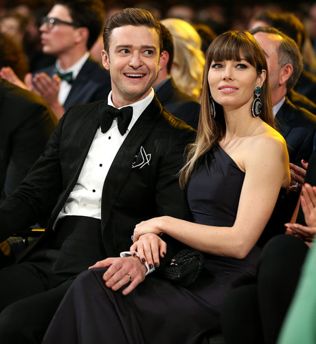 Jessica Biel was by husband Justin Timberlake's side at the 2013 Grammys in February in LA.
Jessica Biel was by husband Justin Timberlake's side at the 2013 Grammys in February in LA.