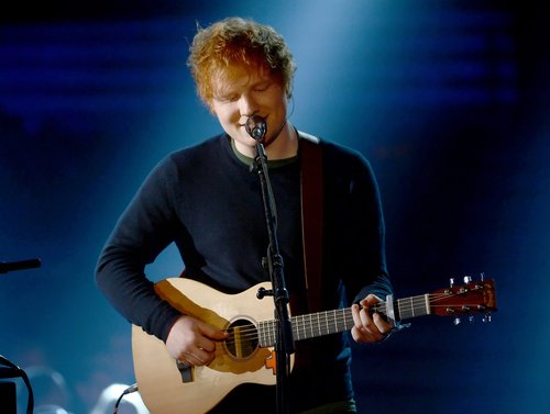 Ed Sheeran played for the audience.
Ed Sheeran played for the audience.