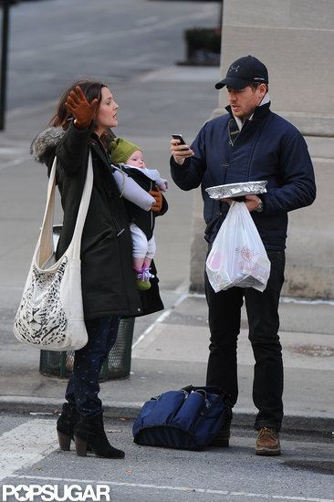 Drew Barrymore hailed a cab in NYC with her husband, Will Kopelman, and daughter, Olive. Drew Barrymore hailed a cab in NYC with her husband, Will Kopelman, and daughter, Olive.