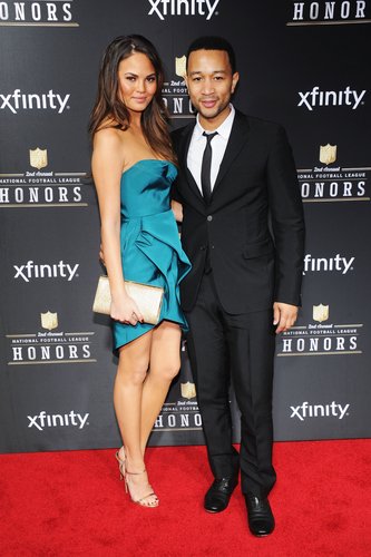 John Legend and Chrissy Teigen were hand in hand at the Annual NFL Honors ceremony Saturday night.
John Legend and Chrissy Teigen were hand in hand at the Annual NFL Honors ceremony Saturday night.