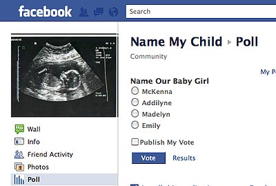 Couple Turns to Facebook To Name Their Baby