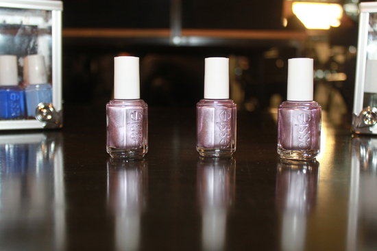 Michelle Saunders followed the natural shape of the models' nails before applying a color called Nothing Else Metals from the Essie Mirrored Metallics line. This purple shade has flecks of blues and magentas in it, just like the clothing in the collection.
Photos: Jamie Roy
Michelle Saunders followed the natural shape of the models' nails before applying a color called Nothing Else Metals from the Essie Mirrored Metallics line. This purple shade has flecks of blues and magentas in it, just like the clothing in the collection.
Photos: Jamie Roy