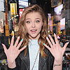 Chloe Moretz's Fabric and Pastel Nails