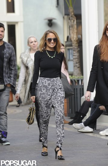 Nicole Richie walked through The Grove in LA on Thursday.
Nicole Richie walked through The Grove in LA on Thursday.