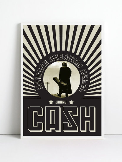 This contemporary poster ($18) commemorates the legendary Johnny Cash — the perfect accent for any country music fan.
This contemporary poster ($18) commemorates the legendary Johnny Cash — the perfect accent for any country music fan.