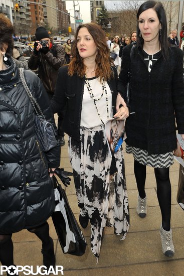 Drew Barrymore attended a show at New York Fashion Week.
Drew Barrymore attended a show at New York Fashion Week.