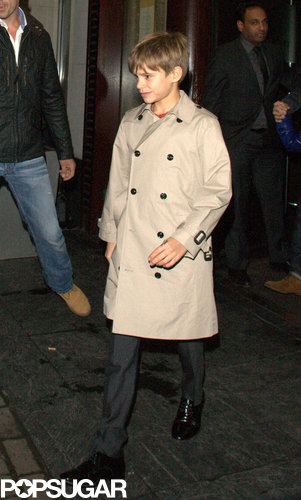 Romeo Beckham looked dapper in his stylish outfit while out to dinner with dad David Beckham, brothers Brooklyn and Cruz, and a friend.
Romeo Beckham looked dapper in his stylish outfit while out to dinner with dad David Beckham, brothers Brooklyn and Cruz, and a friend.