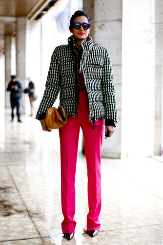 Bold pants and cozy outerwear paired perfectly in this mix.
Bold pants and cozy outerwear paired perfectly in this mix.