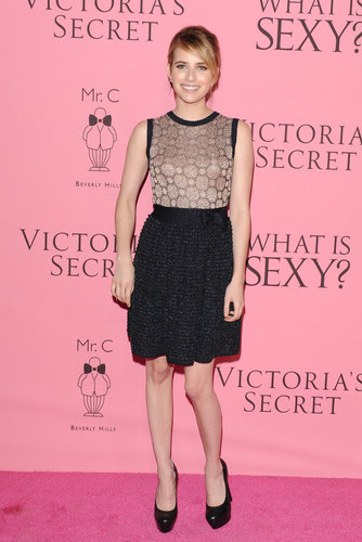 Emma walked the pink carpet at the Victoria's Secret What Is Sexy? party in a flirty cocktail dress in May 2012.
Emma walked the pink carpet at the Victoria's Secret What Is Sexy? party in a flirty cocktail dress in May 2012.