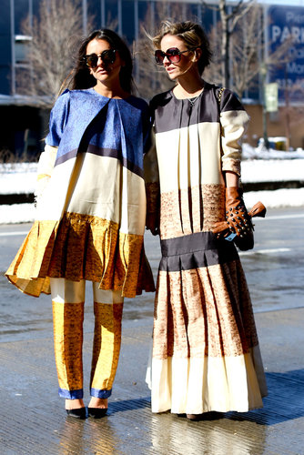 Stripes on stripes on stripes — big and bold stripes are even bolder when your friend wears them, too.
Stripes on stripes on stripes — big and bold stripes are even bolder when your friend wears them, too.