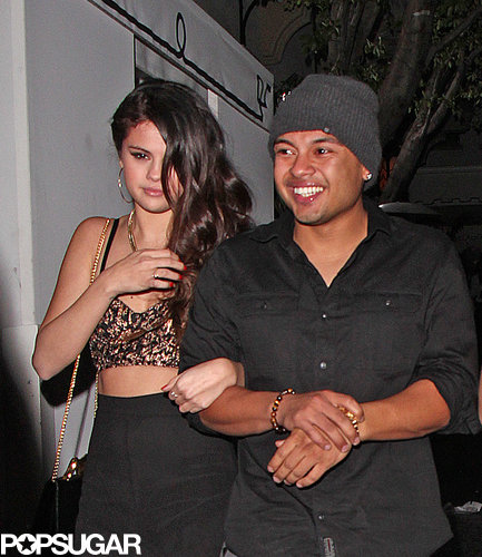Selena Gomez left a Grammys afterparty on the arm of director Alfredo Flores.
Selena Gomez left a Grammys afterparty on the arm of director Alfredo Flores.