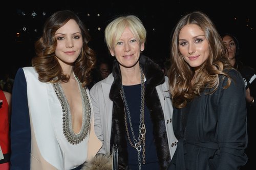 Katharine McPhee and Olivia Palermo chatted with Joanna Coles before the Diane von Furstenberg fashion show on Saturday.
Katharine McPhee and Olivia Palermo chatted with Joanna Coles before the Diane von Furstenberg fashion show on Saturday.