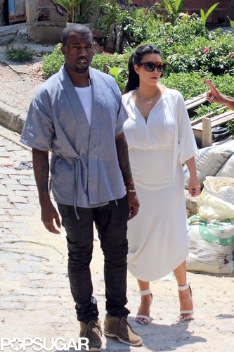 Kim Kardashian and Kanye West met up with Will Smith in Brazil.
Kim Kardashian and Kanye West met up with Will Smith in Brazil.
