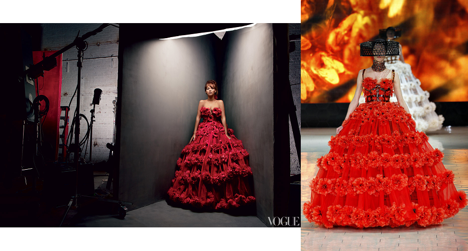 Beyonce Knowles Vogue March 2013 Look 1 Alexander McQueen Beyonce Knowles Style