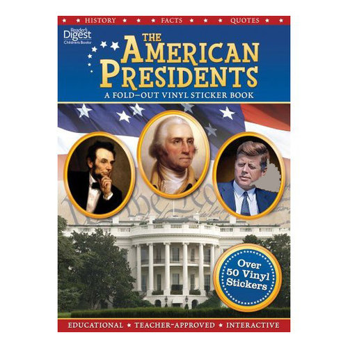 This fold-out sticker book ($10) isn't just about peeling off portraits of the presidents. It's also a learning tool that profiles each man and features their personal stories and major accomplishments; kids will discover tidbits like which leader had 15 children.
This fold-out sticker book ($10) isn't just about peeling off portraits of the presidents. It's also a learning tool that profiles each man and features their personal stories and major accomplishments; kids will discover tidbits like which leader had 15 children.