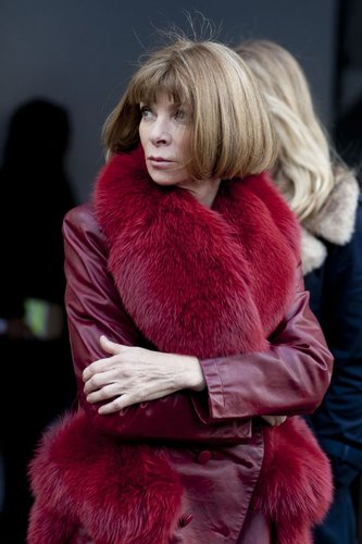 Anna Wintour's bob looked just as sleek as usual as she walked about Lincoln Center.
Anna Wintour's bob looked just as sleek as usual as she walked about Lincoln Center.