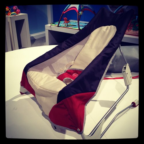 Tiny Love's Take Along Bouncer is sleek, soft, and ready to be packed for travel.
Tiny Love's Take Along Bouncer is sleek, soft, and ready to be packed for travel.