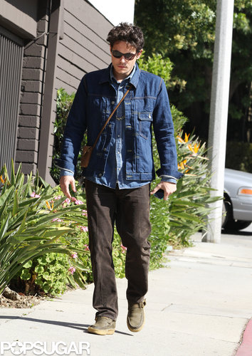 John Mayer sported a pair of shades.
John Mayer sported a pair of shades.