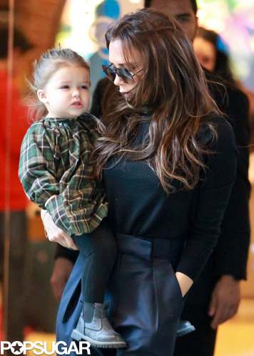 Victoria Takes Harper Toy Shopping Following NYFW Victoria Takes Harper Toy Shopping Following NYFW