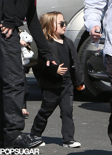 Brad and Angelina Take the Twins Out For Valentine's Day! Brad and Angelina Take the Twins Out For Valentine's Day!