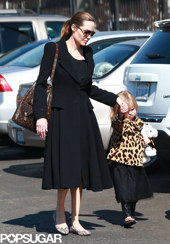Angelina Jolie walked with Vivienne in LA.
Angelina Jolie walked with Vivienne in LA.