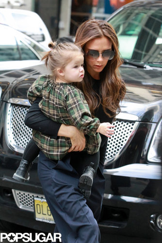 Victoria Takes Harper Toy Shopping Following NYFW Victoria Takes Harper Toy Shopping Following NYFW