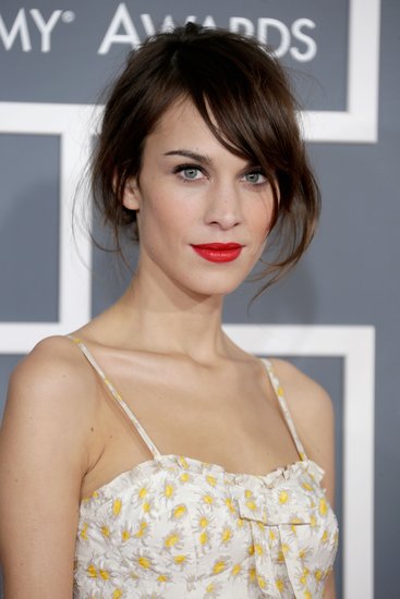 Alexa Chung's Vibrant Lip Look