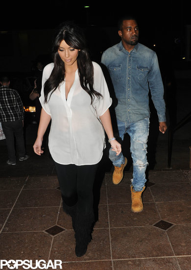 Kim and Kanye Have a Valentine's Date For Three Kim and Kanye Have a Valentine's Date For Three