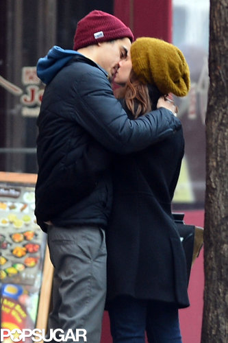 Kate Mara kissed boyfriend Max Minghella during a Valentine's Day outing in NYC.
Kate Mara kissed boyfriend Max Minghella during a Valentine's Day outing in NYC.