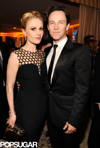 Anna Paquin and Stephen Moyer both donned black for the special Oscars afterparty in Hollywood on Sunday.
Anna Paquin and Stephen Moyer both donned black for the special Oscars afterparty in Hollywood on Sunday.