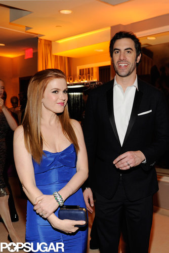 Isla Fisher and Sacha Baron Cohen spent time together at the Vanity Fair Oscar party on Sunday night.
Isla Fisher and Sacha Baron Cohen spent time together at the Vanity Fair Oscar party on Sunday night.